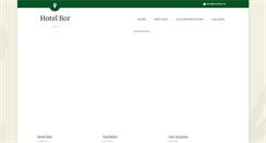 Desktop Screenshot of hotelbor.hr