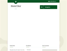 Tablet Screenshot of hotelbor.hr